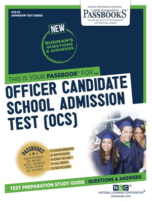 cover image of OFFICER CANDIDATE SCHOOL ADMISSION TEST (OCS)